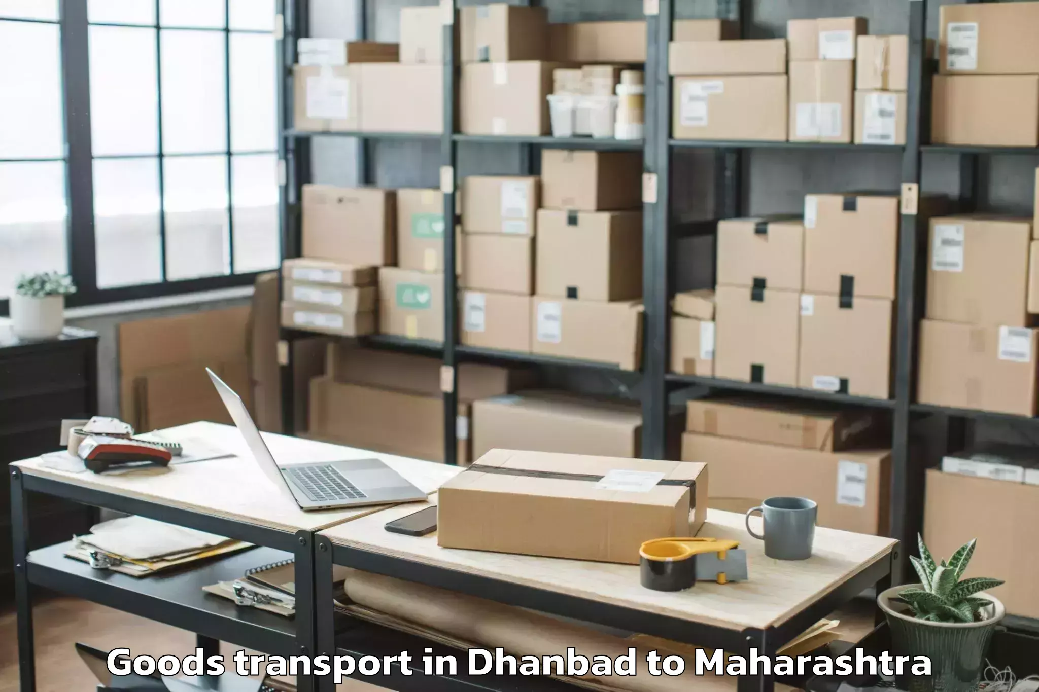 Easy Dhanbad to Chimur Goods Transport Booking